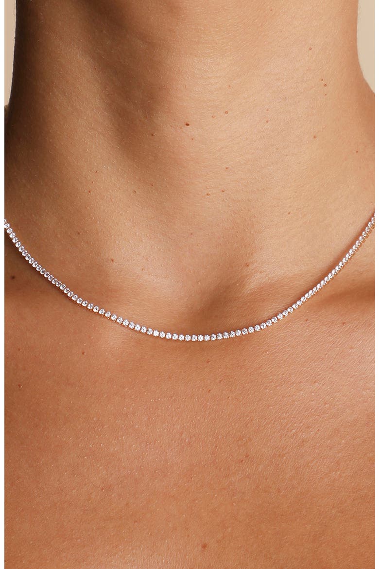 Tennis Chain Necklace, Alternate, color, GOLD