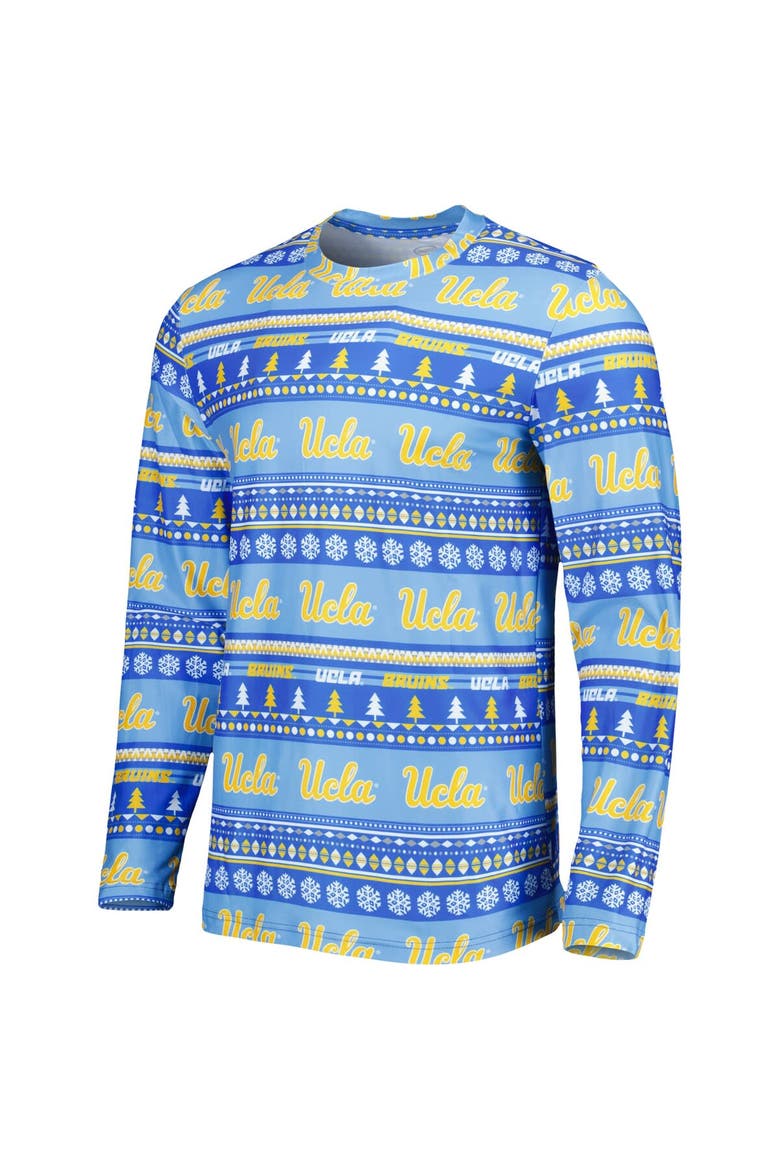 Men's Concepts Sport Blue UCLA Bruins Swivel Long Sleeve T-Shirt & Pants Sleep Set, Alternate, color, Blue