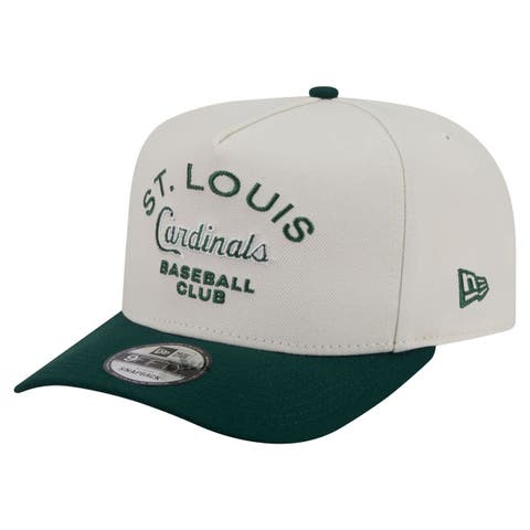 Men's New Era  Cream/Dark Green St. Louis Cardinals Chrome A-Frame 9FIFTY Snapback Hat