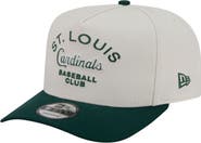 New Era Men's New Era Cream/Dark Green St. Louis Cardinals Chrome A-Frame 9FIFTY Snapback Hat