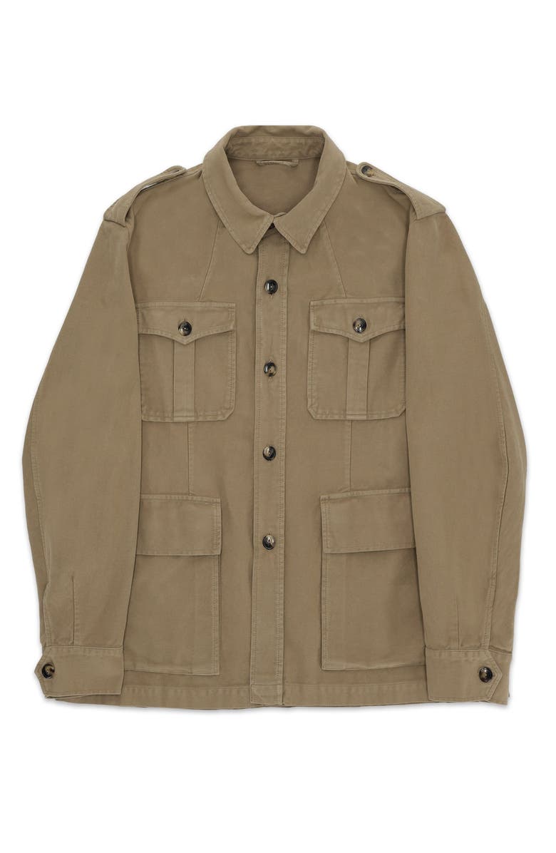 Fortela Sahariana Moleskin Jacket, Main, color, Light Brown