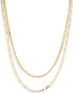 NORDSTROM RACK Demi Fine 2-Pack Chain Necklaces