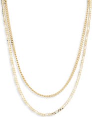 NORDSTROM RACK Demi Fine 2-Pack Chain Necklaces