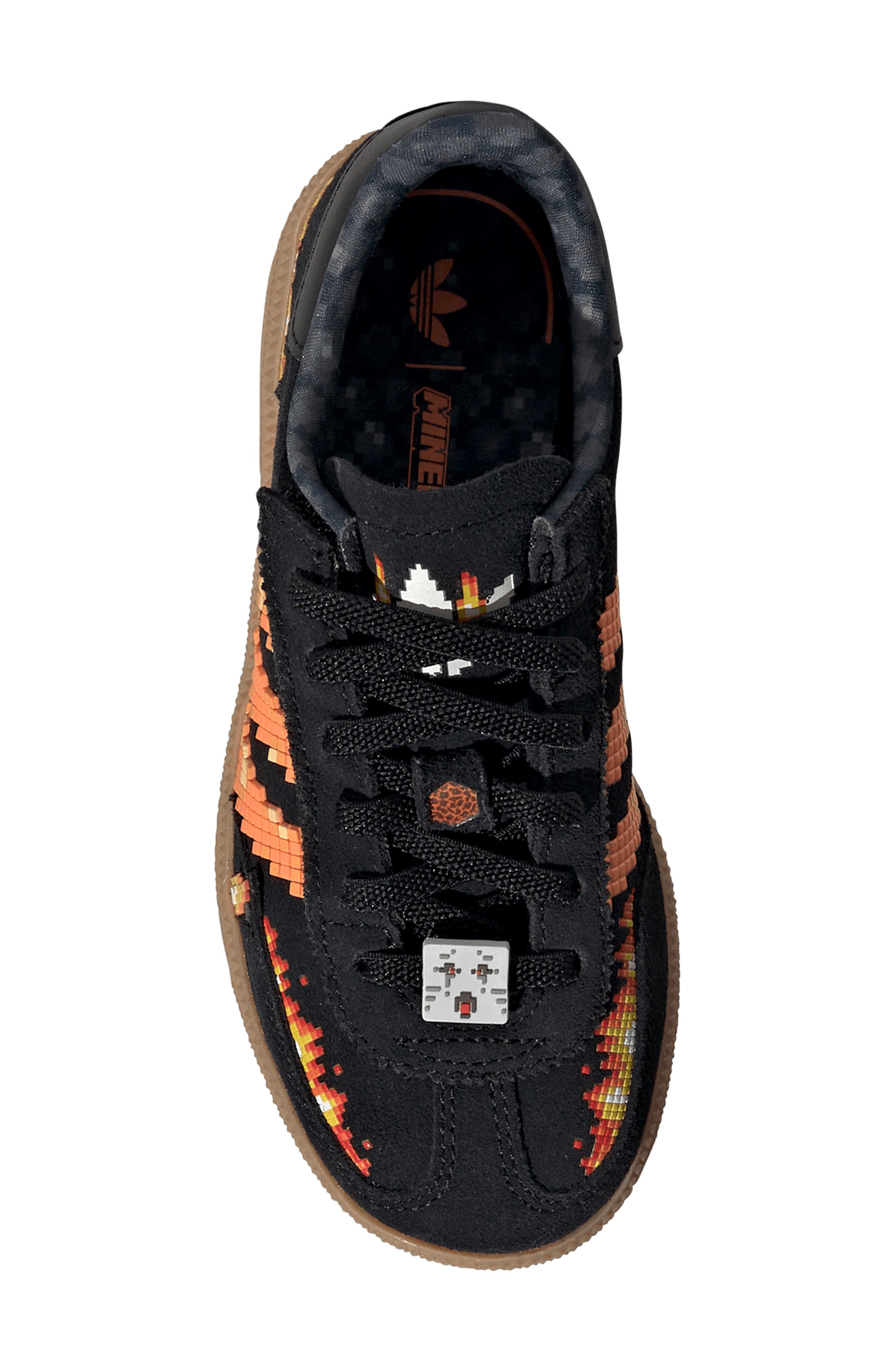 adidas Kids' Handball Spezial Sneaker, Alternate, color, Black/ Orange/ White