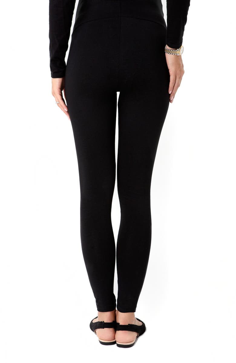 Accouchée Foldover Waistband Maternity Leggings, Alternate, color, 