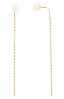 Imitation Pearl Threader Earrings