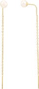 Adornia Imitation Pearl Threader Earrings