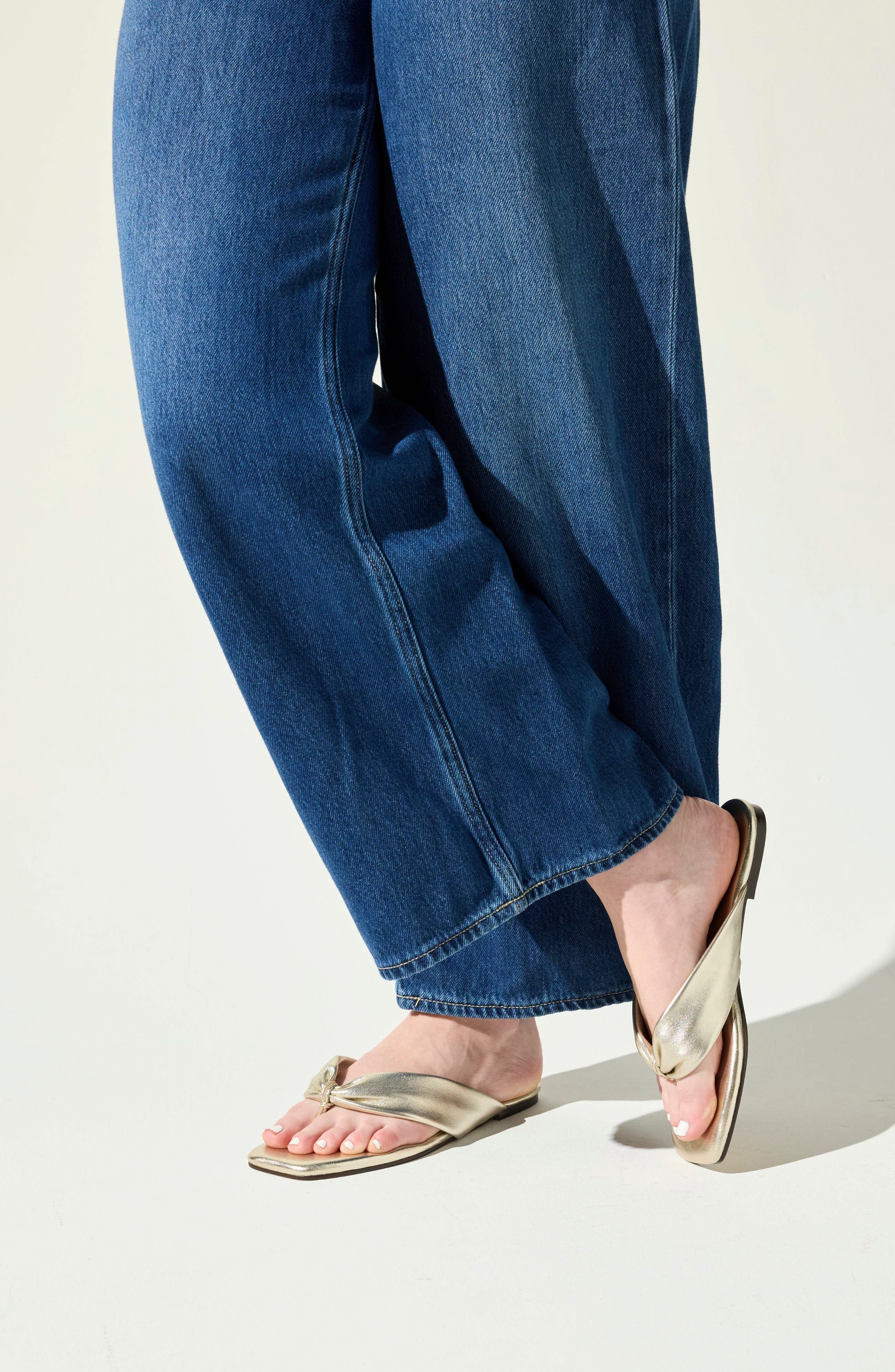 Reece Thong Sandal, Alternate, color, GOLD
