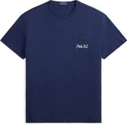 Polo Ralph Lauren Classic Fit Polo Bear Embroidered Pocket Graphic T-Shirt