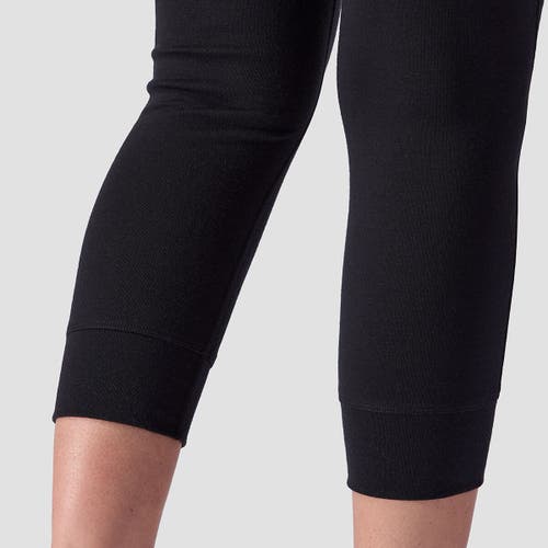 Backcountry Cedars Rws Merino Mid-wt Baselayer 3/4 Bottom In Black