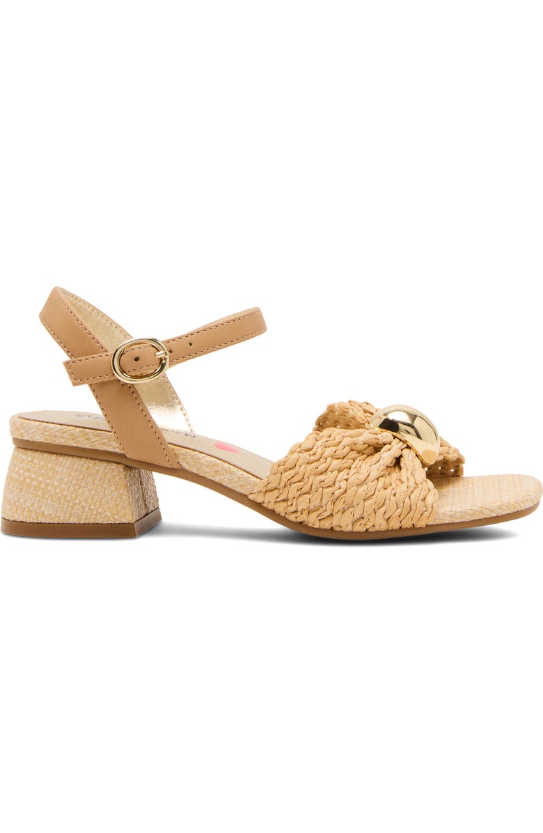 Steve Madden Kids' Jgolden Ankle Strap Sandal, Alternate, color, Natural Raffia