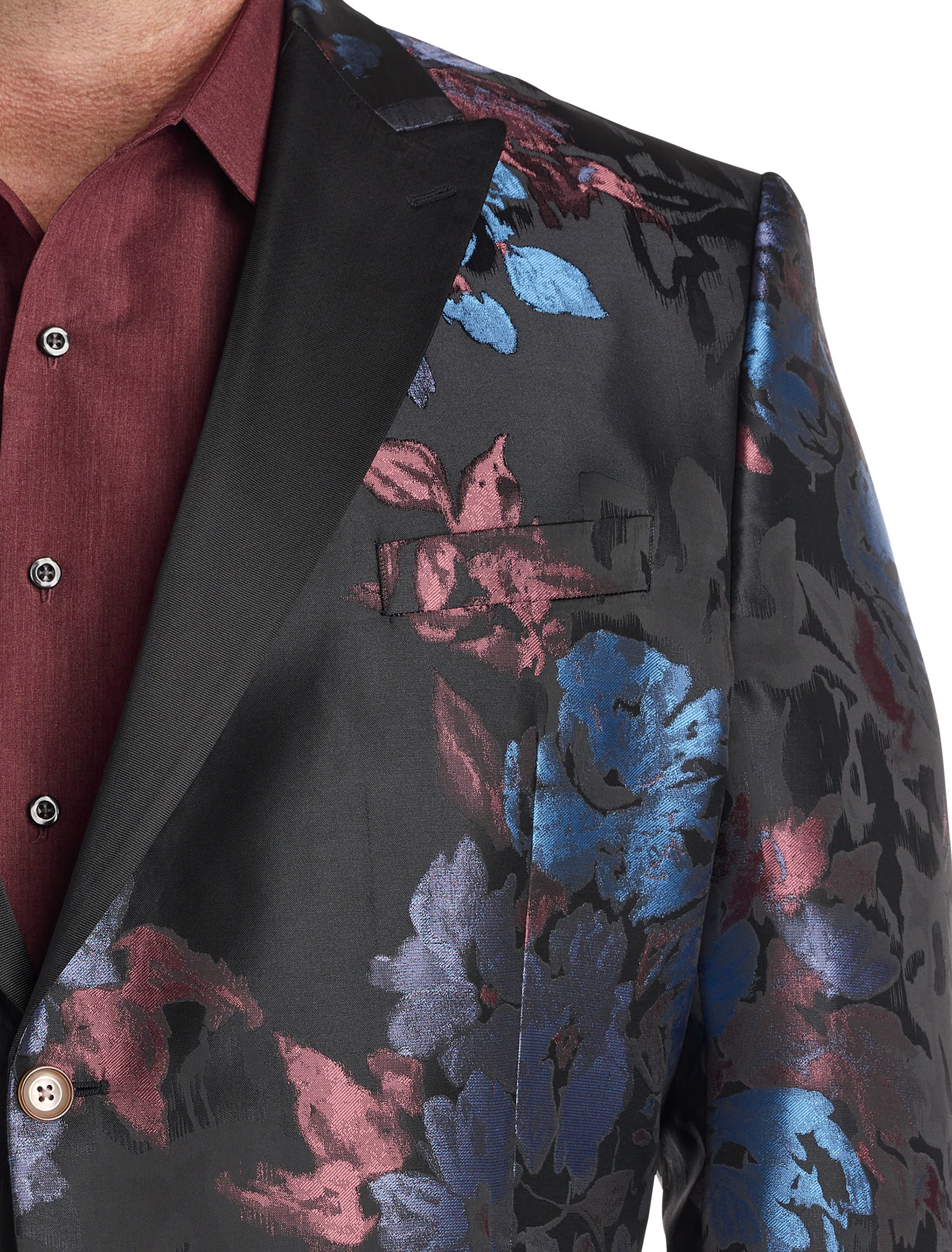 Big & Tall Bold Floral Sport Coat - image 2