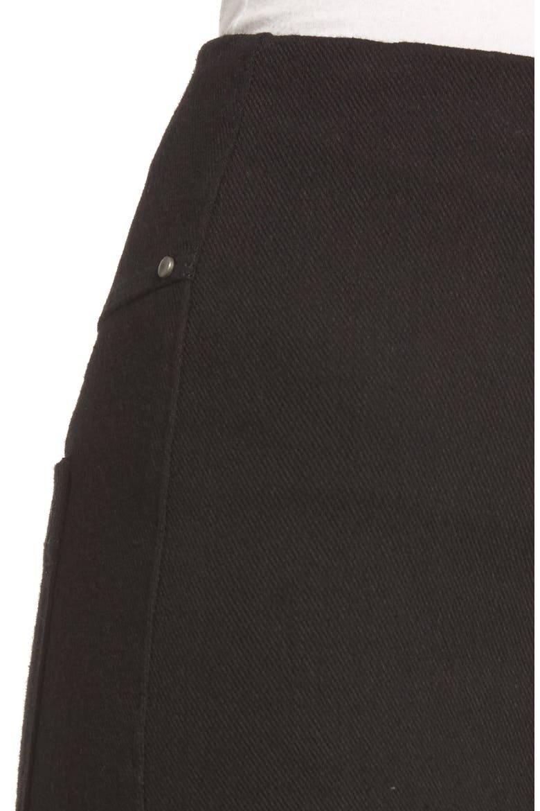 'Lyssentials Boyfriend High Rise Denim Jeans, Alternate, color, BLACK