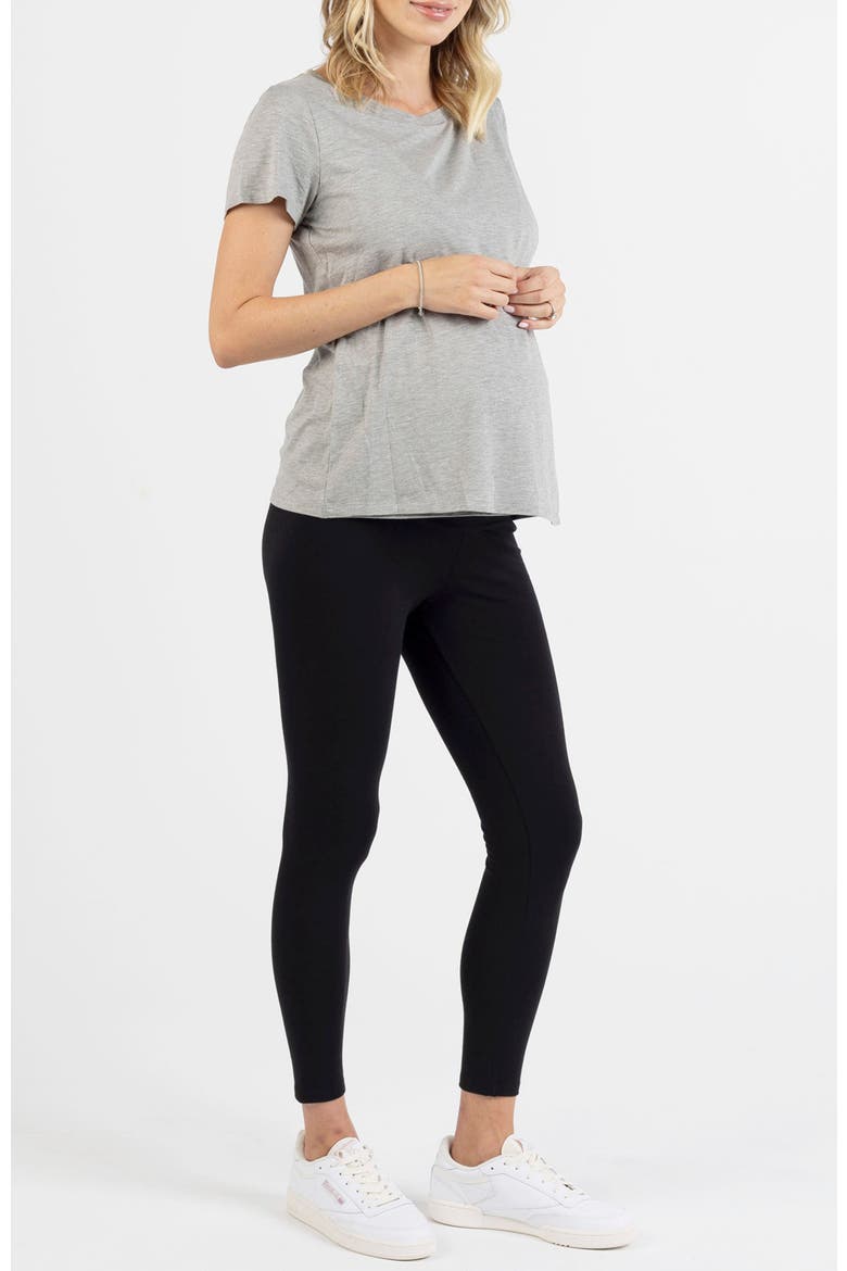 Monique Maternity Nursing Petal Top, Alternate, color, Grey