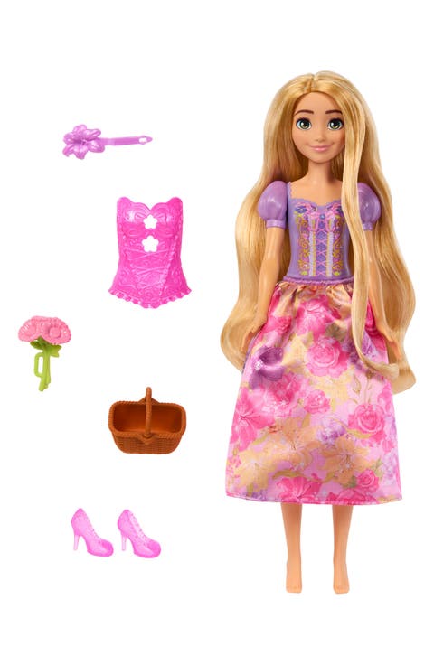 ® Princess Spin & Reveal Rapunzel Doll with 11 Surprises