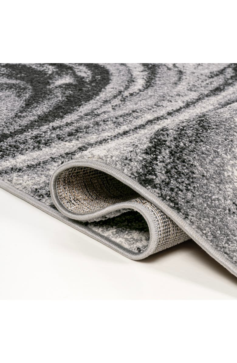 JONATHAN Y Viscon Abstract Marble Contemporary Area Rug, Alternate, color, Light Gray/Black