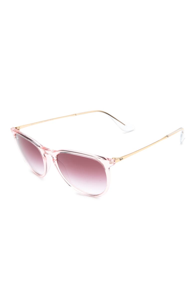 Erika 54mm Gradient Phantos Sunglasses, Alternate, color, TRANSPARENT PINK / CLEAR