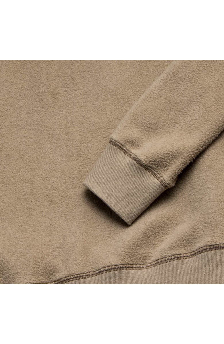 Surfside Supply Co. Butch Fuzzy Fleece Crewneck, Alternate, color, Chinchilla