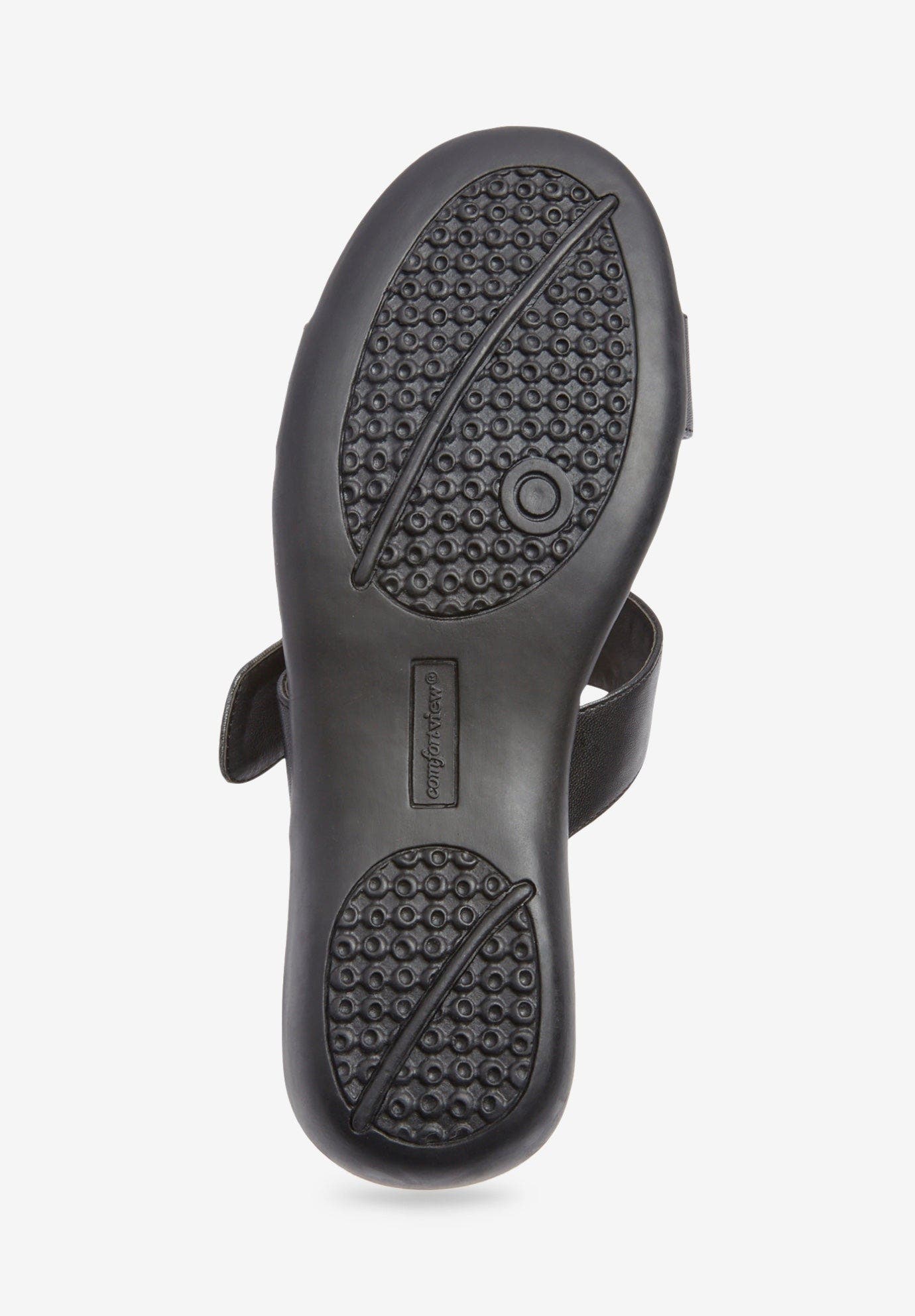 Comfortview The Dawn Slip On Sandal, Alternate, color, Black