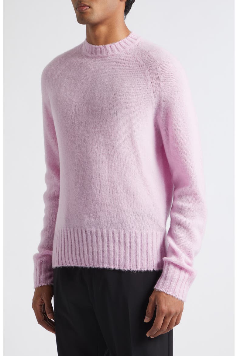 Brushed Cashmere Seamless Crewneck Sweater, Alternate, color, PAH LIGHT ROSE