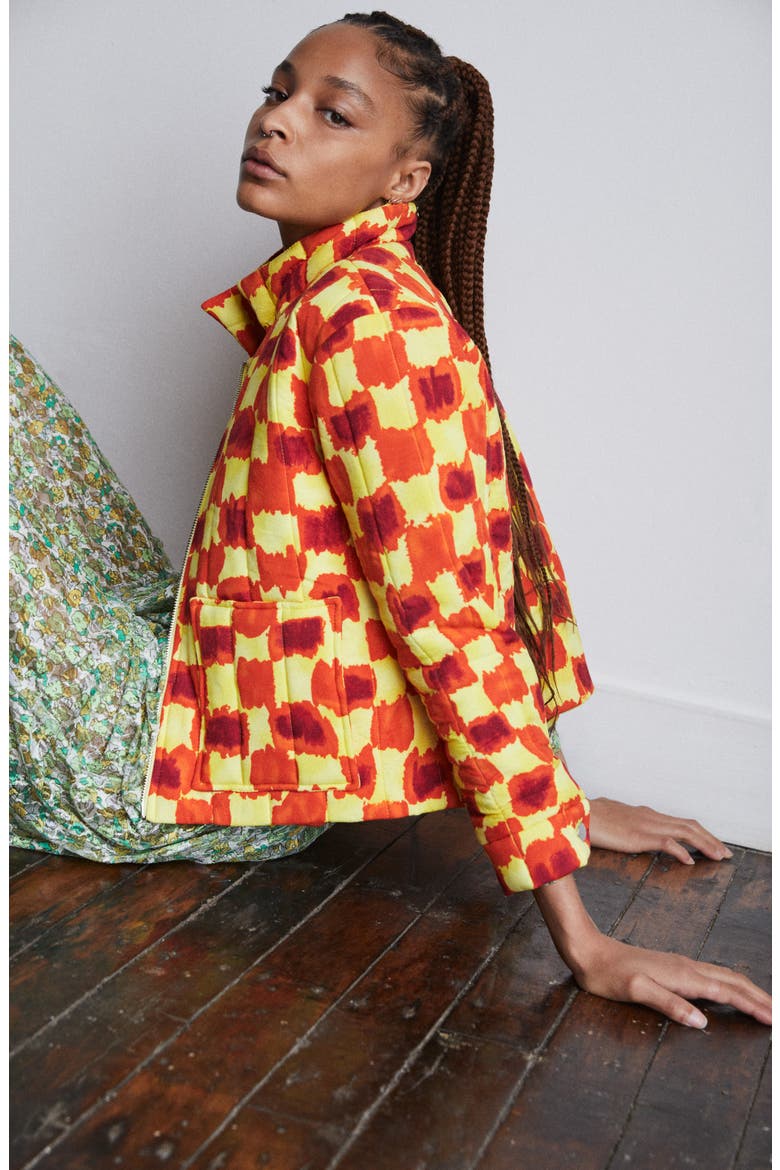 Comfort Jacket, Alternate, color, YELLOW CHECK