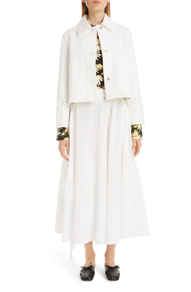 Loewe Crop Denim Jacket, Alternate, color, 