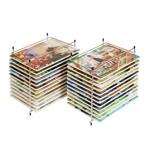 Big Puzzle Set with Metal Rack - Set of 24