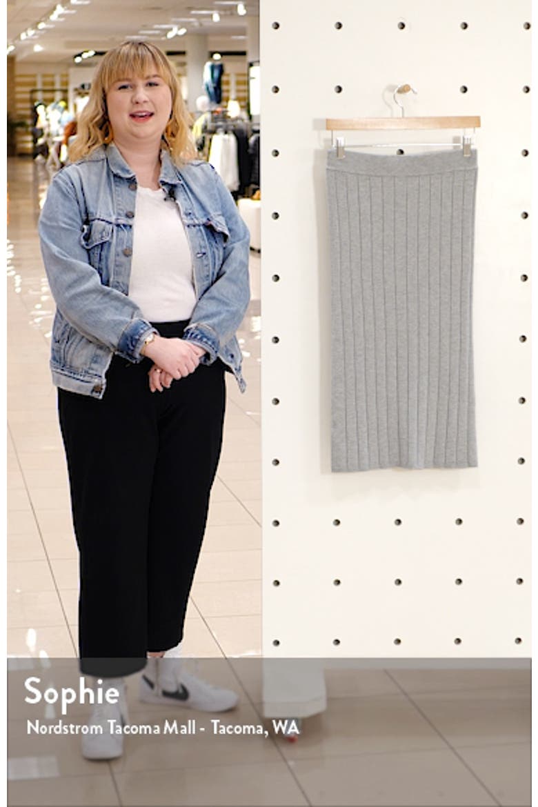 Easy Ribbed Midi Sweater Skirt video