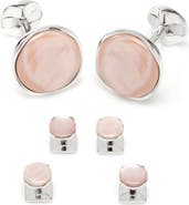 Cufflinks, Inc. Pink Mother-of-Pearl Cuff Links & Shirt Stud Set