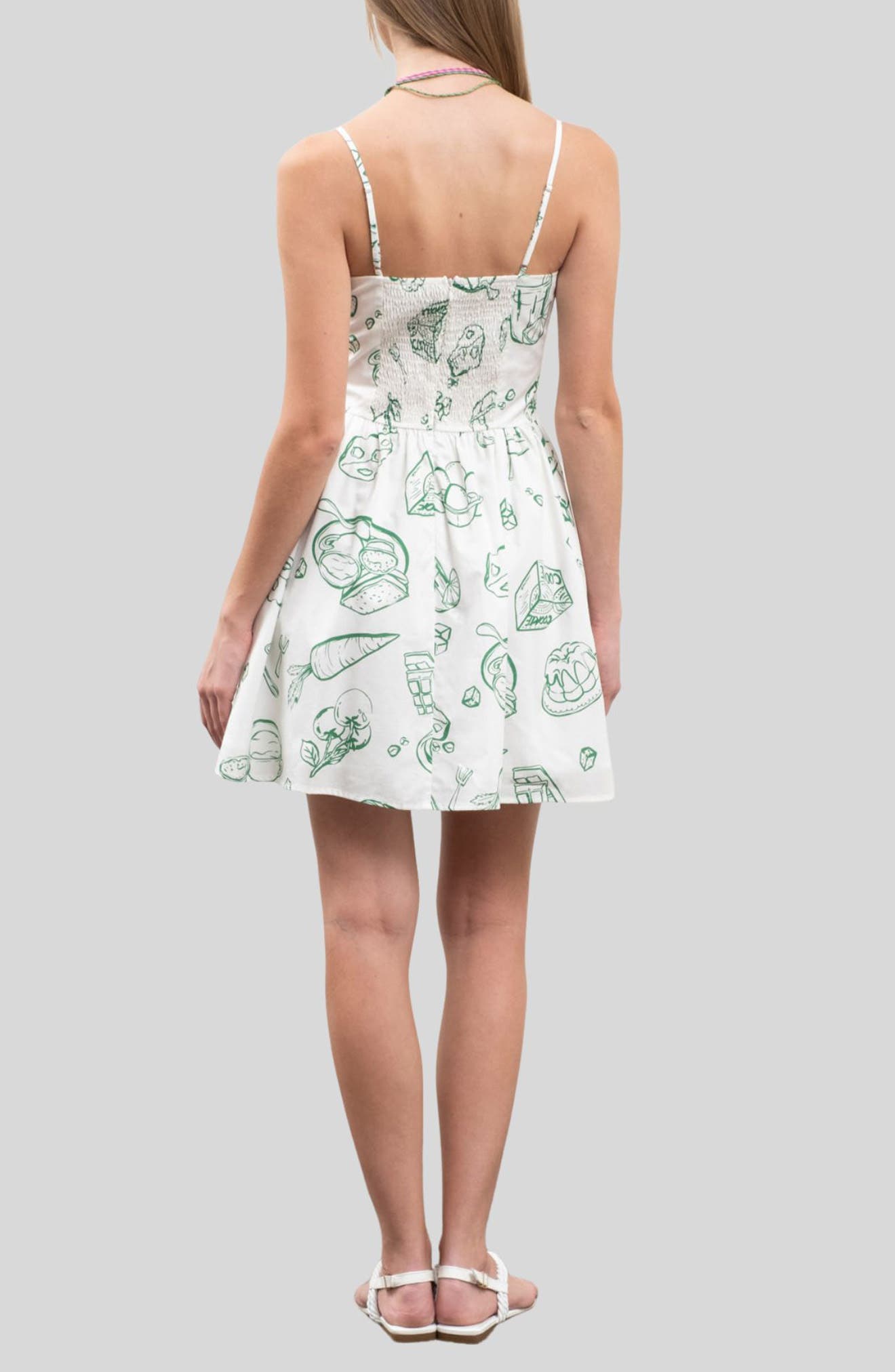 Lace Trim Cotton Minidress - image 2