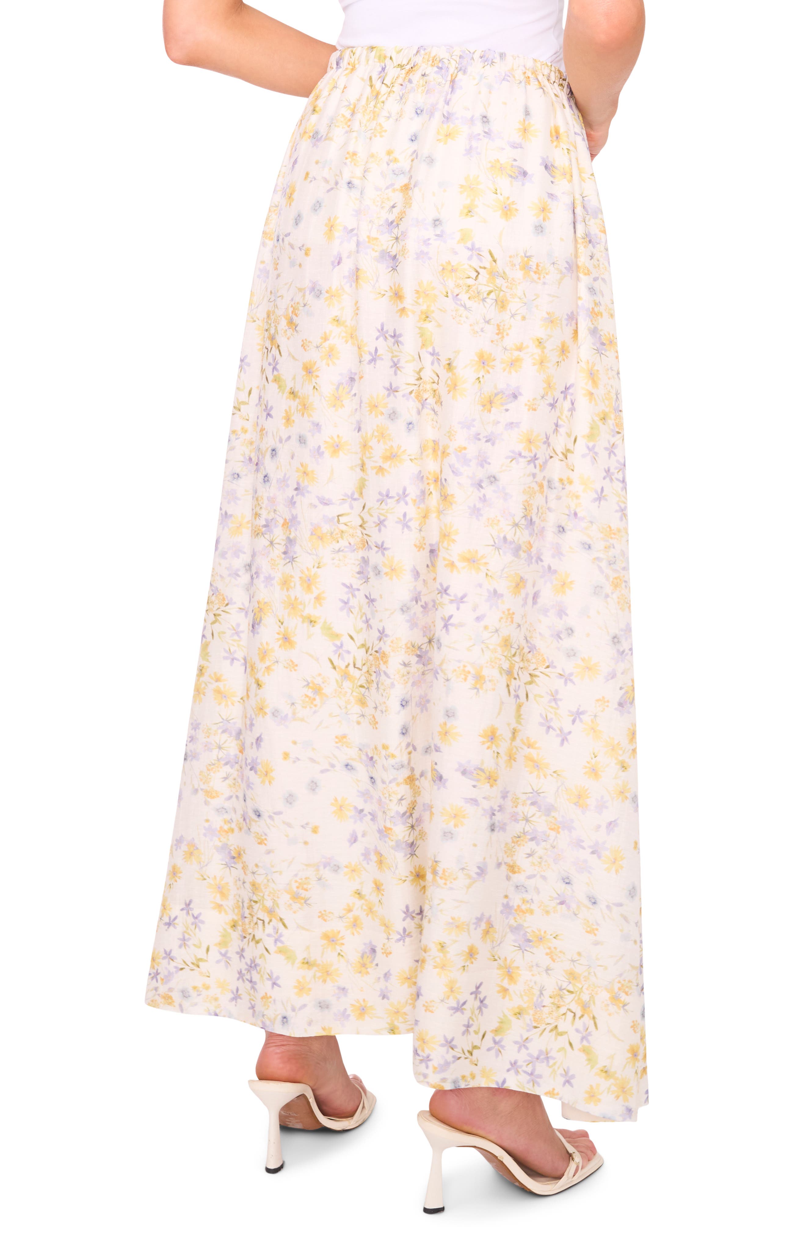 Drawstring Waist Maxi Skirt - image 2