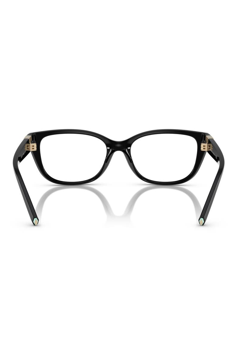 54mm Pillow Optical Glasses, Alternate, color, SHINY BLACK