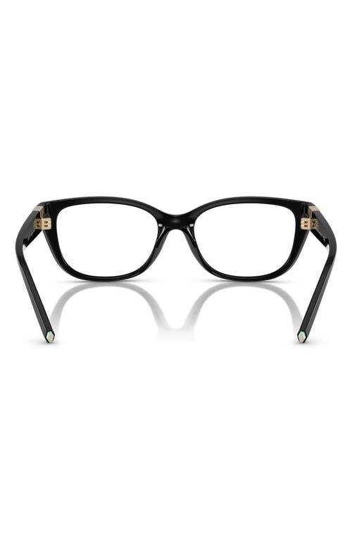 Tiffany & Co . 54mm Pillow Optical Glasses In Shiny Black