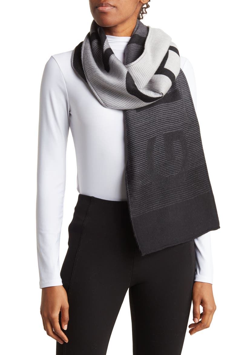 'Givenchy' Degrade Scarf, Main, color, BLACK GREY