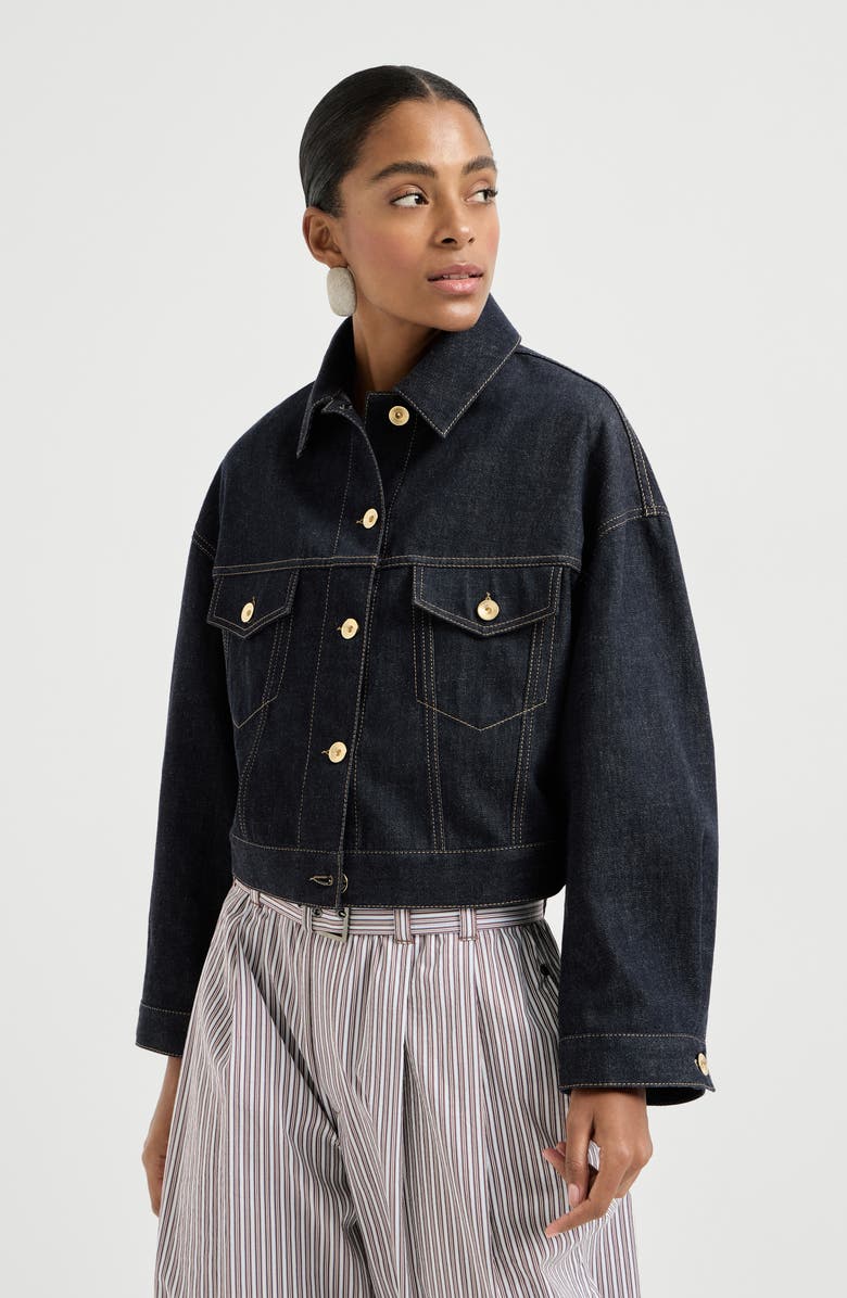Brunello Cucinelli Denim jacket, Main, color, Denim