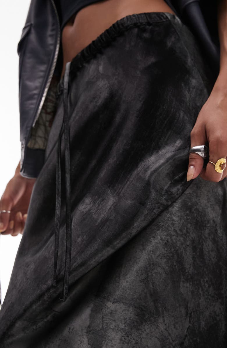 Topshop Spray Paint Maxi Skirt, Alternate, color,