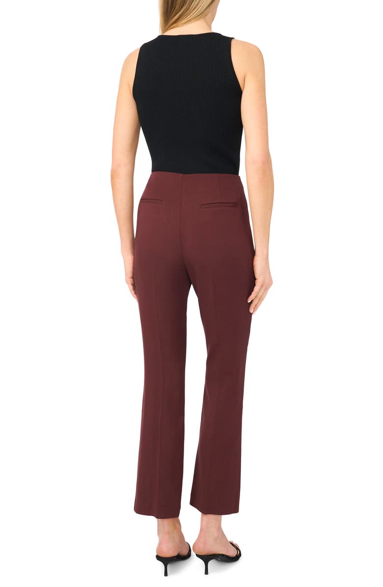 Ted Baker Louisa Pintuck Ankle Pants, Alternate, color, Bitter Chocolate