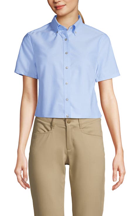 School Uniform  Short Sleeve Oxford Dress Shirt