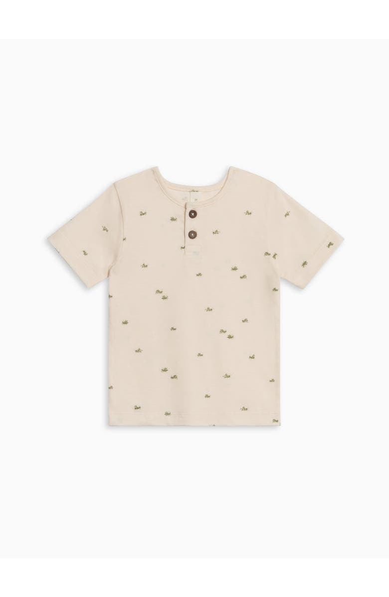 KENDI by Colored Organics Organic Reef Henley, Alternate, color, Grasshopper / Fern + Mint