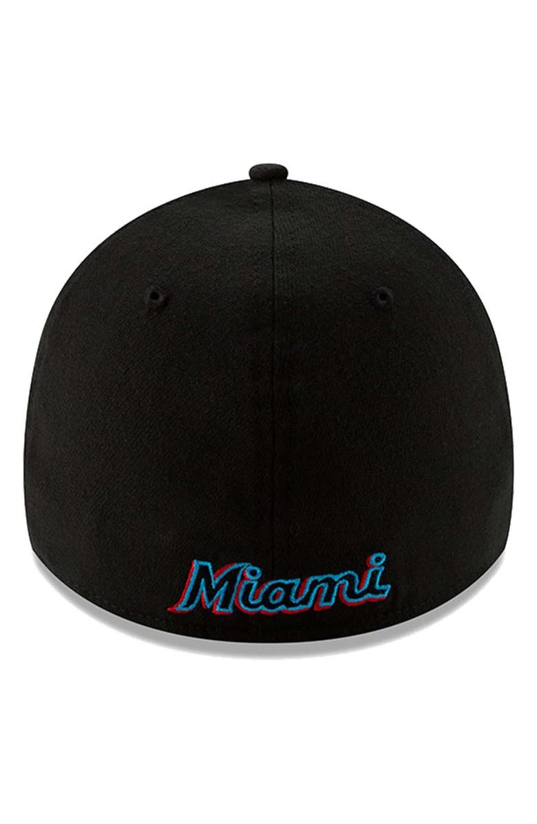 New Era Men's New Era Black Miami Marlins 2019 Team Classic 39THIRTY Flex Hat, Alternate, color, Black