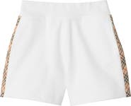 Burberry Check Trim Cotton Shorts