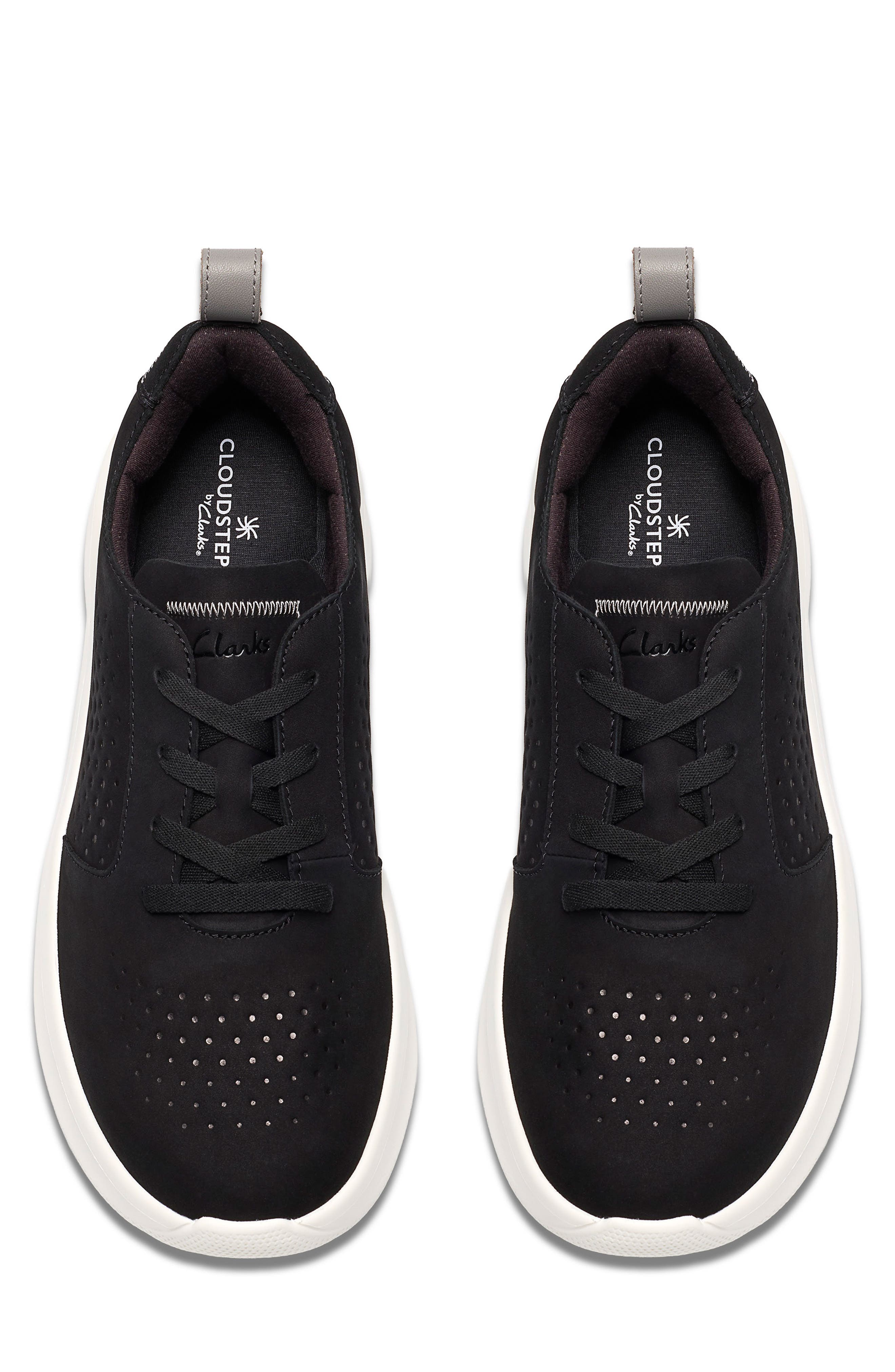 Clarks<sup>®</sup> Solevana Style Sneaker, Alternate, color, Black