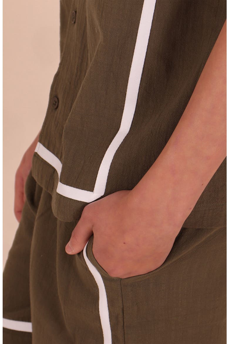 Kids' Cotton Cabana Shorts, Alternate, color, OLIVE