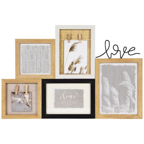 NORTHLIGHT NORTHLIGHT WOODEN "LOVE" WALL COLLAGE PHOTO FRAME
