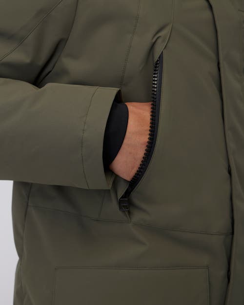 Quartz Co. Grant | Hooded Down Winter Jacket In Olive
