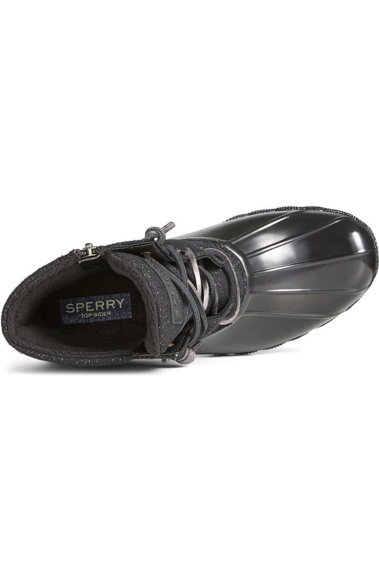 SPERRY TOP-SIDER<sup>®</sup> Sperry Saltwater Sparkle Water Resistant Duck Boot, Alternate, color,