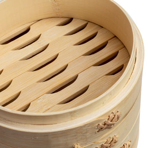 Joyce Chen 2-tier Steamer Baskets In Brown