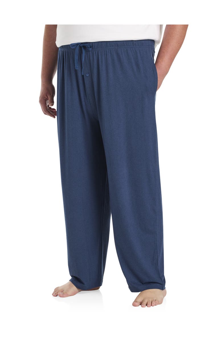Harbor Bay by DXL Big & Tall Heather Lounge Pants, Alternate, color, Navy Heather
