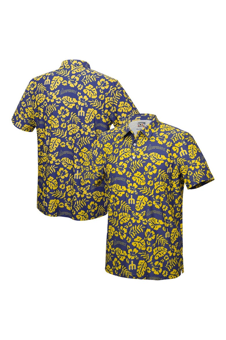 Men's Reyn Spooner  Blue Seattle Mariners Cooperstown Pua Performance Polo, Main, color, Blue