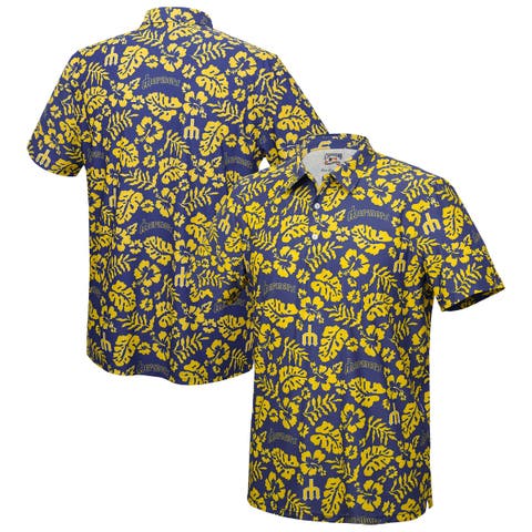 Men's Reyn Spooner  Blue Seattle Mariners Cooperstown Pua Performance Polo